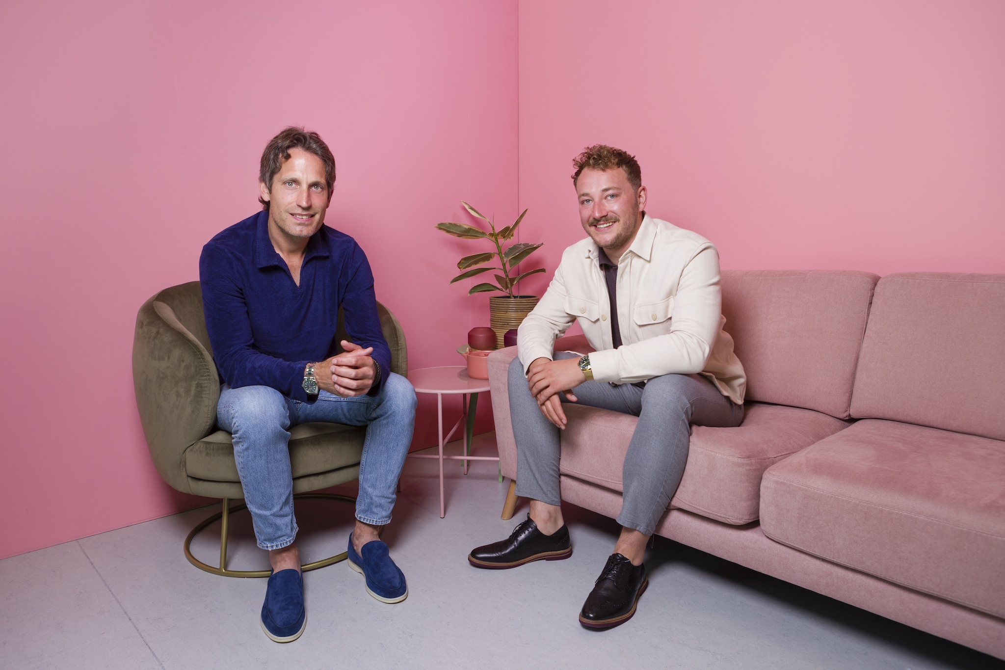 Jochem Hes (links) en Jasper van Dijk maken beiden gebruik van Logistieke diensten van bol.com.