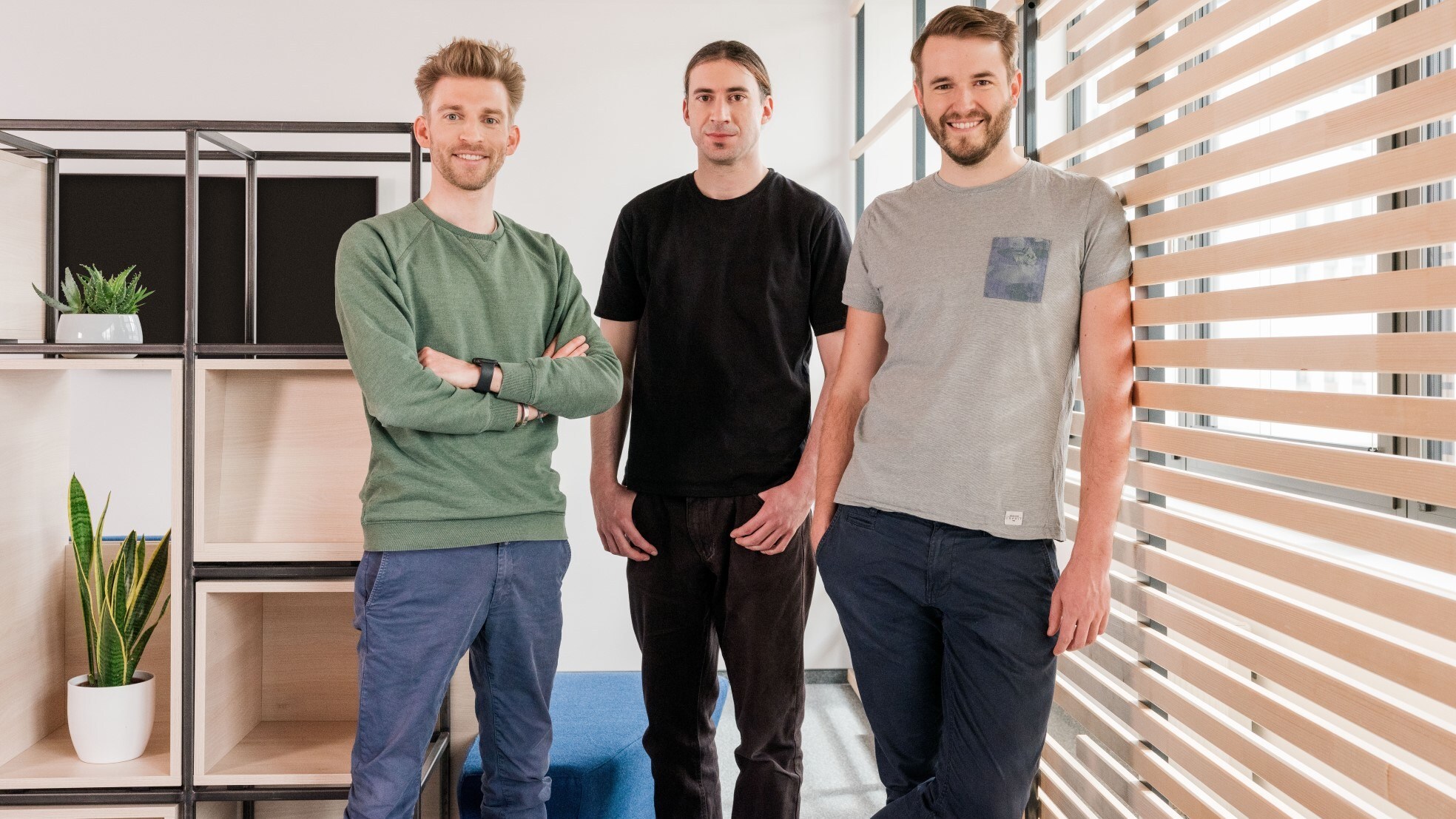 Oprichters (v.l.n.r.) Kilian Kaminski, Jürgen Riedl en Peter Windischhofer. Foto Refurbed