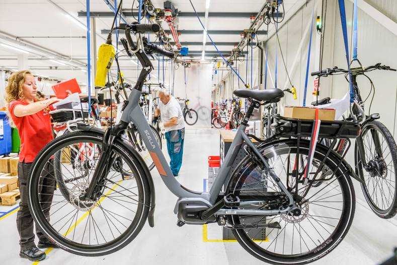 beeld deondernemer Stella Fietsen in betere tijden. Foto: ANP.