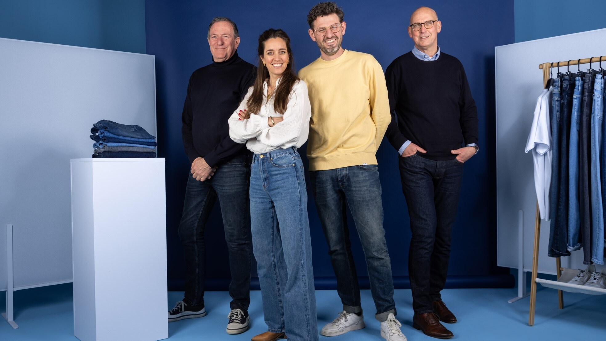 Oprichters Jos Boin, Nicolien Mastenbroek-Hosang, Steven Harting en Ruud Kroese. Foto: Blue Rivet,