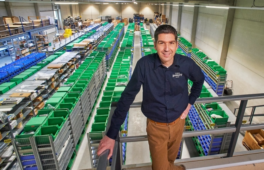Marcus Geesink in het nieuwe pand van SNG Barret. Foto: van Assendelft