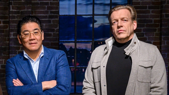 Dragons' Den-investeerders Won Yip en Bas Witvoet. Foto: Annemieke van der Togt.