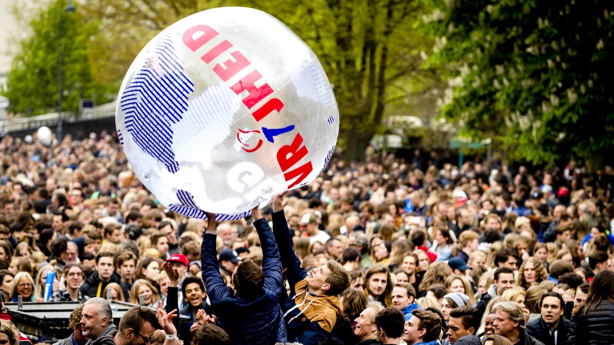 Bevrijdingsfestivals alleen muziek en een vredesboodschap? Ook voor startups, zo bewijzen Utrecht en Zwolle. Archieffoto ANP