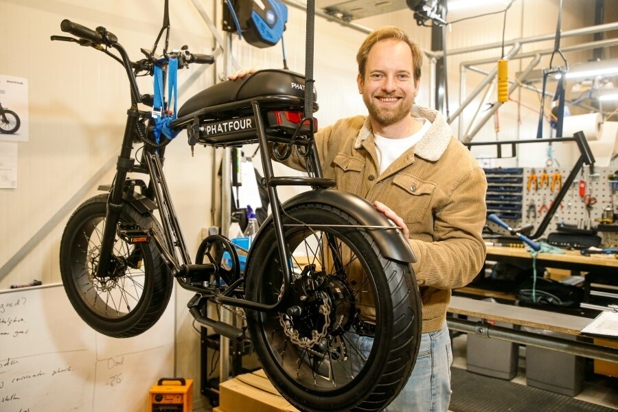 Oprichter Mels van Hoolwerff met zijn Phatfour.