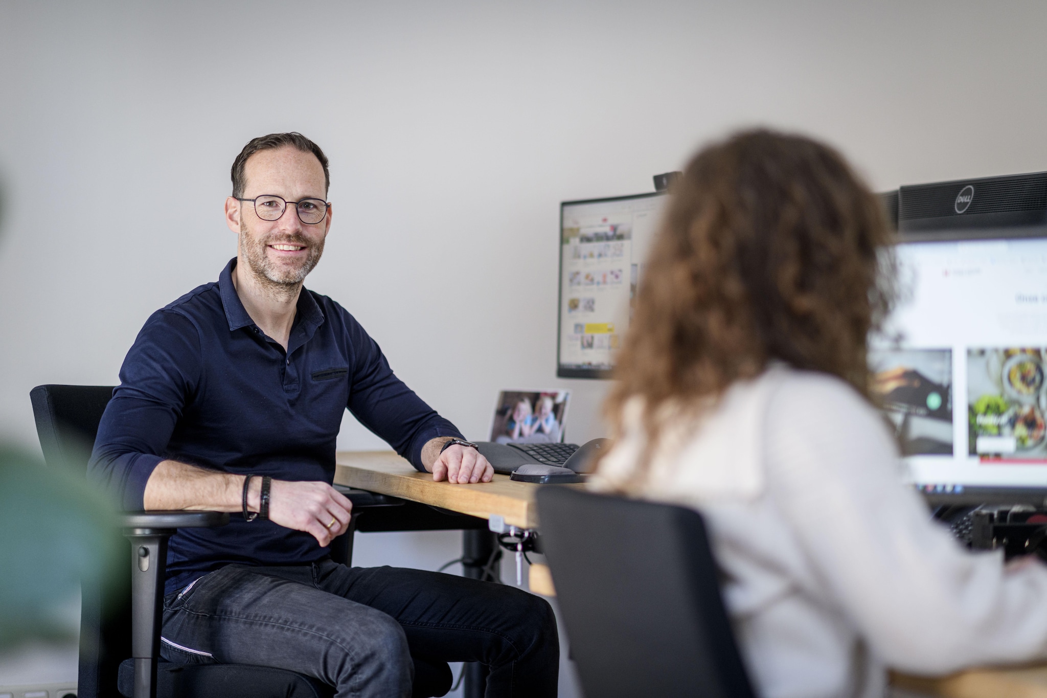 Eenvoudig en direct inzicht in je gezondheid met Prescan. Op de foto Peter Langenkamp, CEO Happy People. Fotograaf: Emiel Muijderman