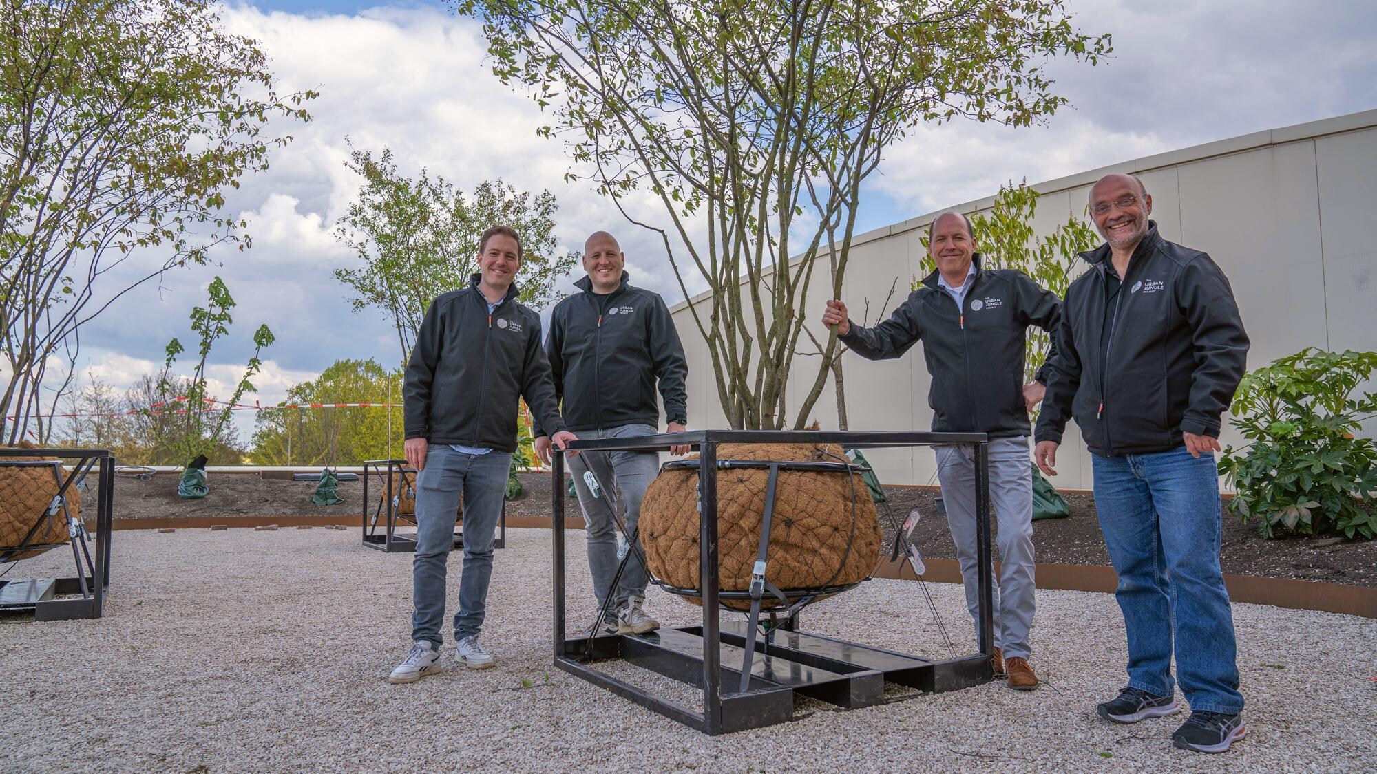 Daan Grasveld, Tom Evers, Maarten Grasveld en Stef Jansen zijn de gezichten achter The Urban Jungle Project.