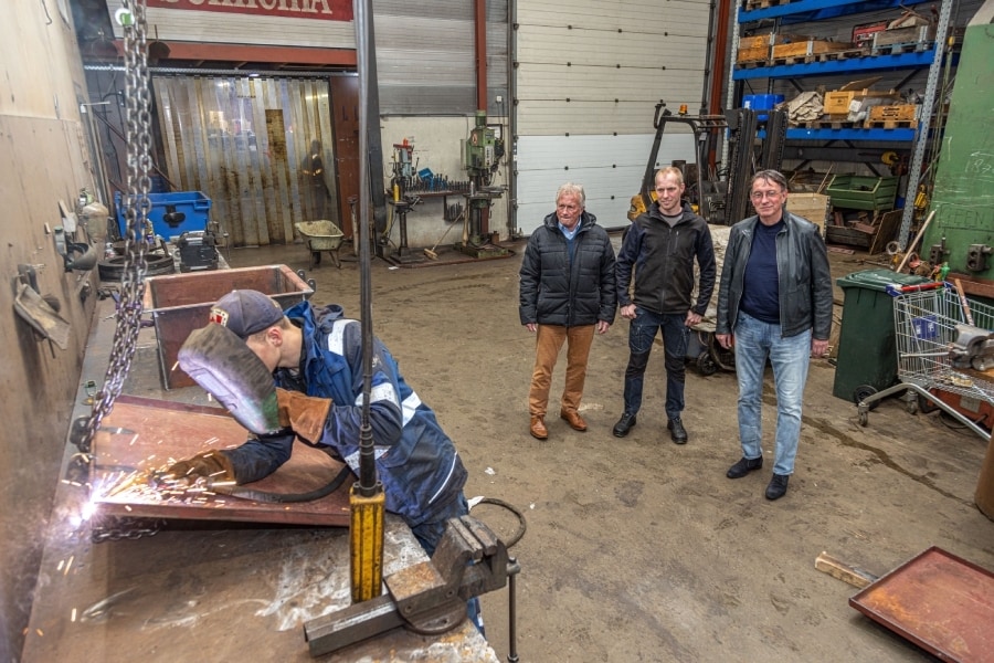 Paul Schunselaar (links), René Geertman (midden) en Geert Stel (rechts).