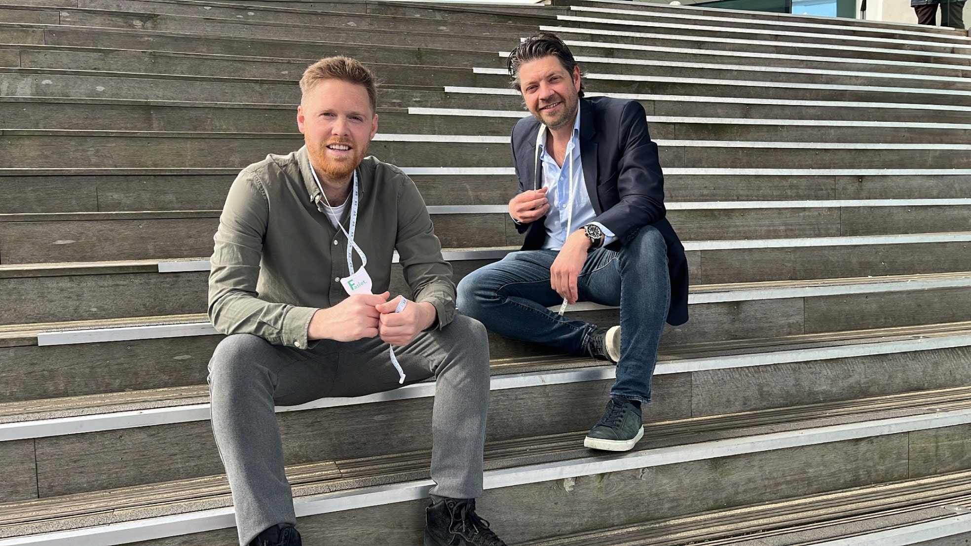 Ard Kortenoeven en Robbert Hoogstraten (rechts) zijn de ondernemers achter startup Faslet. Foto: Faslet