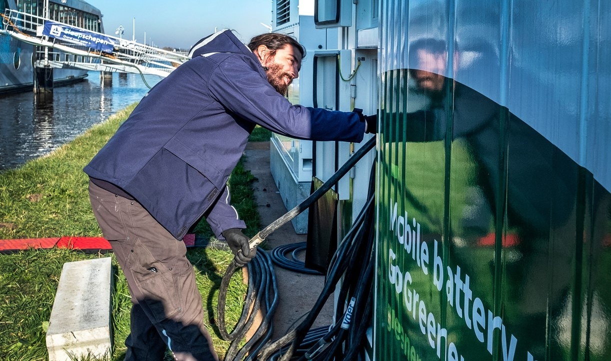 De mobiele batterijen van Greener komen uitstekend van pas als oplossing voor een aantal grote problemen van deze tijd. Foto: Raymond Rutting