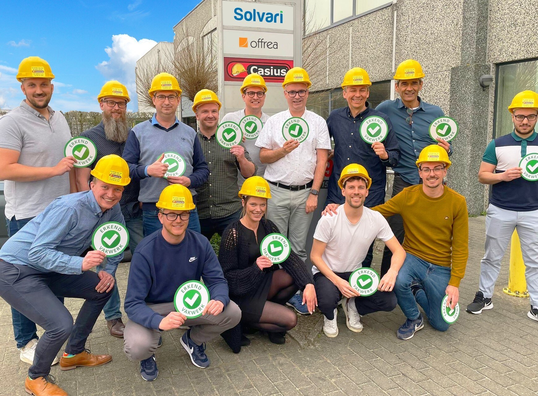 Tean Solvari en Casius voor de vestiging in Lokeren.