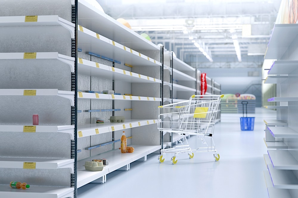 Als supermarkten niet meer gaan betalen aan fabrikanten, zullen producten mogelijk niet meer in de schappen liggen. Foto: Shutterstock