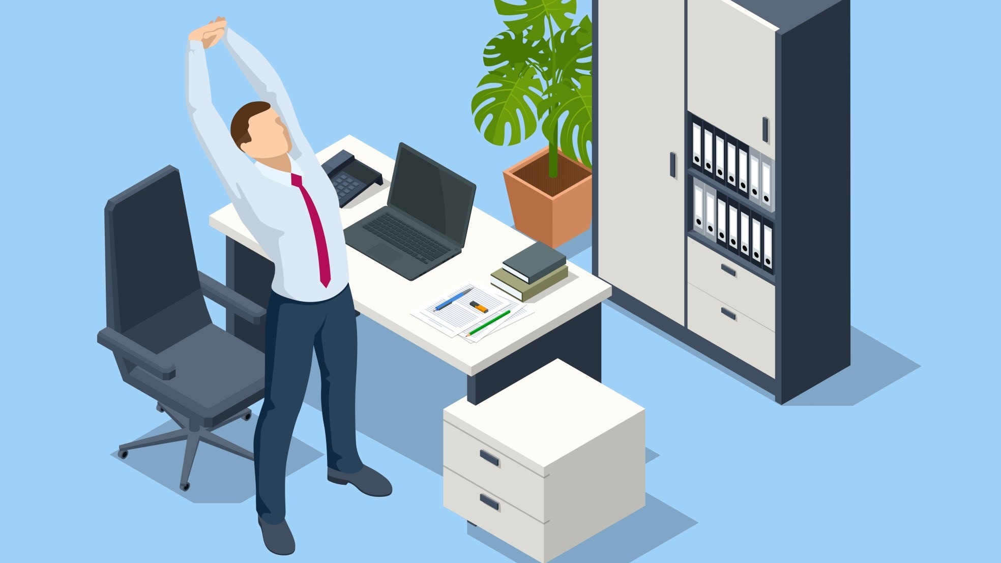 Werkgevers merken wel degelijk dat hun medewerkers niet altijd een gezonde leefstijl hebben. Illustratie: Shutterstock