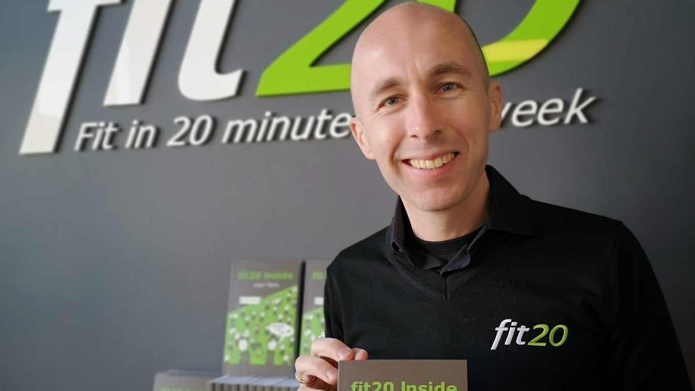 Bas Pronk, auteur van het boek fit20 Inside. Foto: fit20