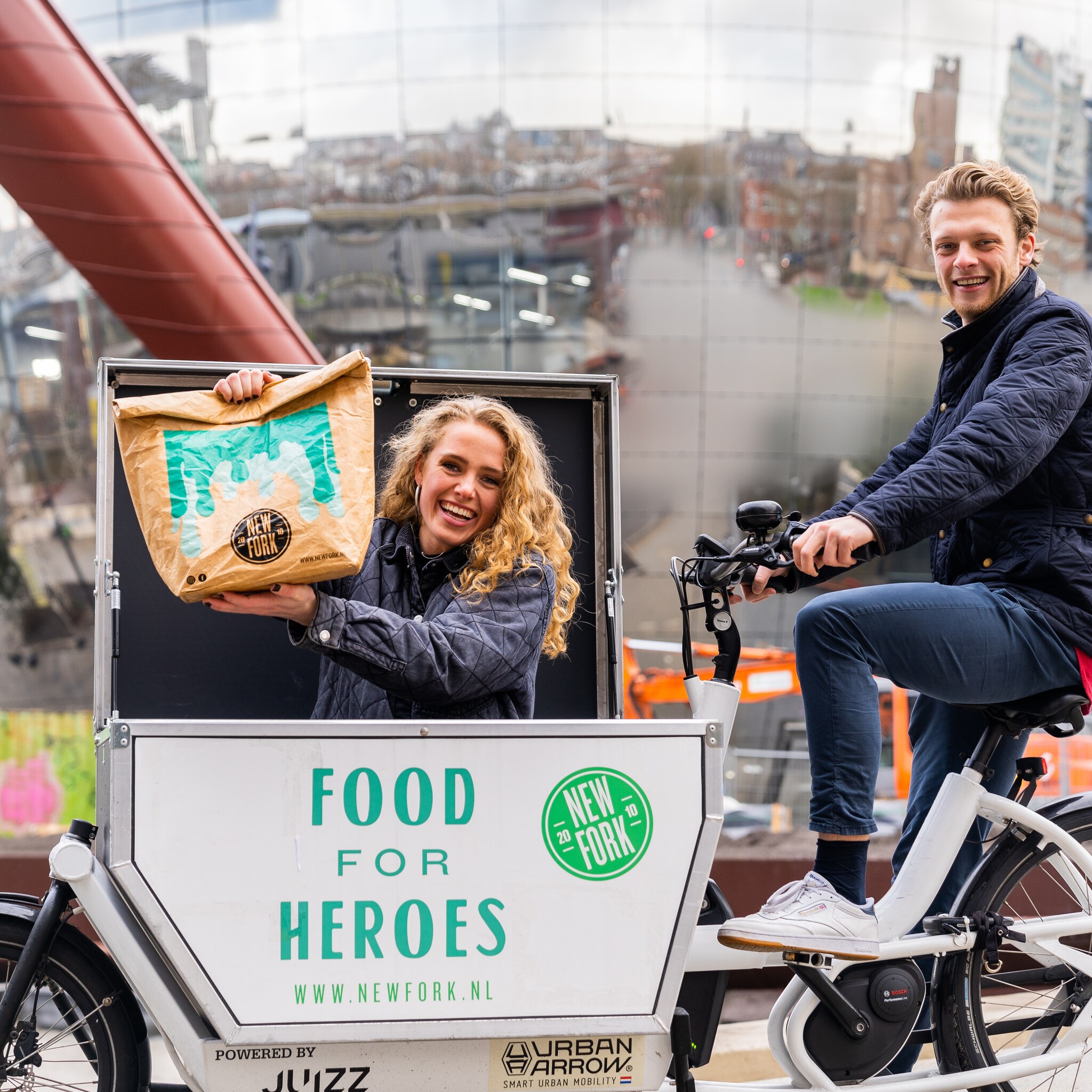 hybride werken en toch zakelijk lunchen new fork komt met app en afhaalpunten