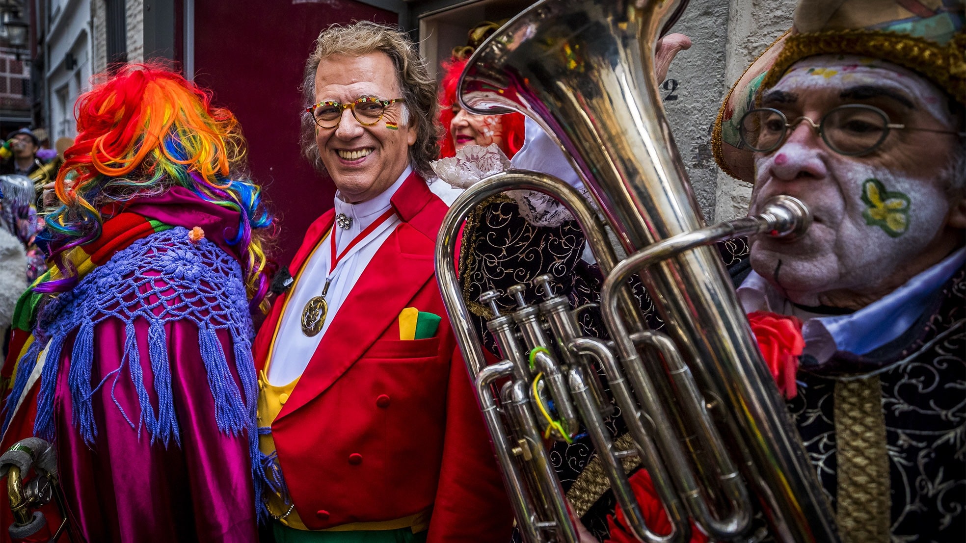 Ook artiest/ondernemer André Rieu viert carnaval in Maastricht. Foto: ANP
