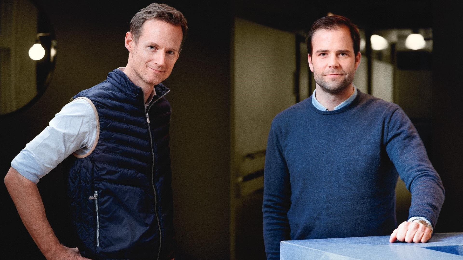 Anders la Cour, ceo van Banking Circle (links) en Derek Vreeburg, managing director en medeoprichter van Biller. Foto: Biller
