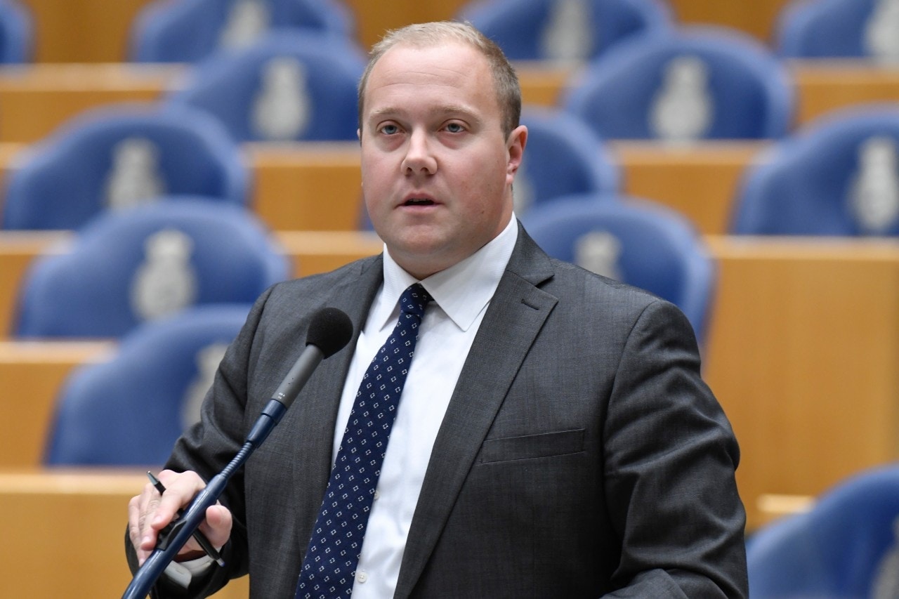 VVD-Tweede Kamerlid Thierry Aartsen in de Tweede Kamer. Foto: ANP.