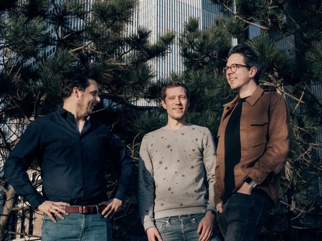 Oprichters Willem Spruijt, Rick Pastoor en Emiel Janson. Foto: Rise