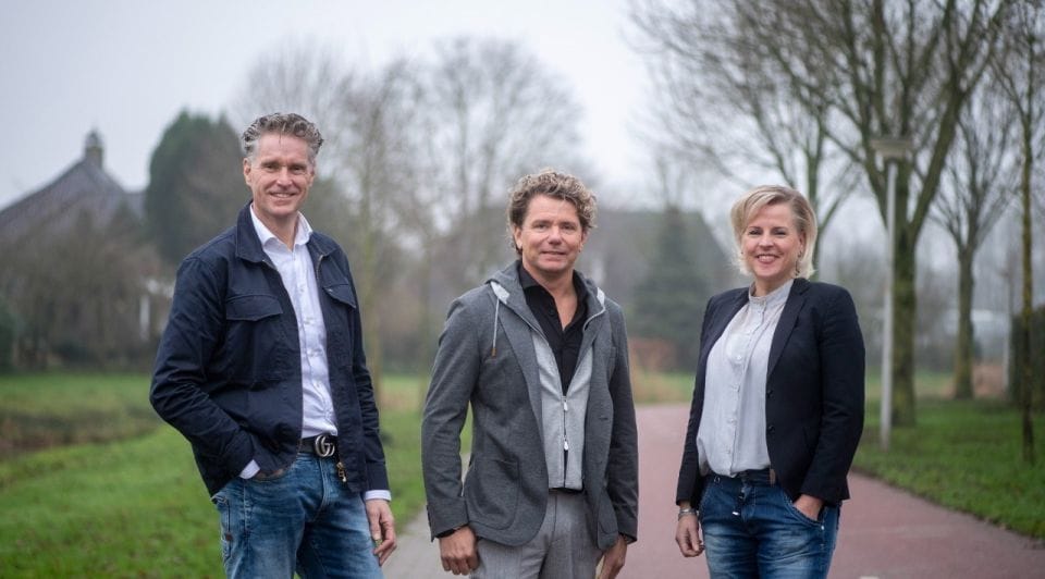 Erik Swabedissen (links), met zijn partners Richard Bartels (midden) en Ilse Homan. Foto: Lenneke Lingmont
