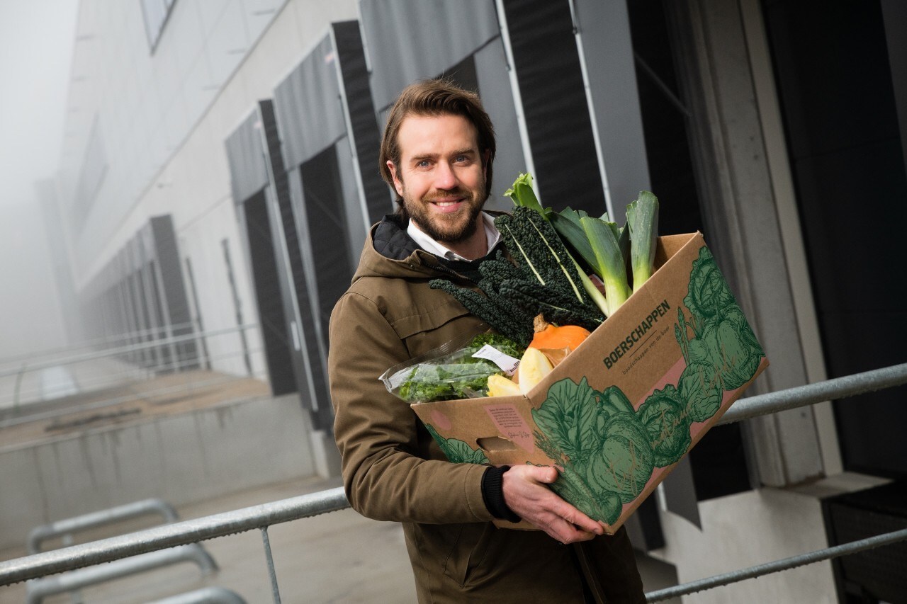 Oprichter en eigenaar Stijn Markusse verwacht een groei van zijn Boerschappen met 240 procent. Foto: Kees Bennema.