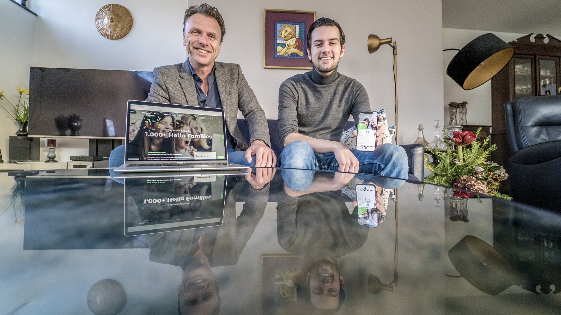 Arthur Clement en Alex Vermunt (rechts) van Hello 24/7. Foto's: Fred Leeflang