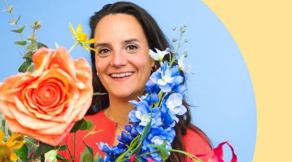 Ellyne Bierman, oprichter van duurzame bloemenbieb Reflower. Foto: Reflower