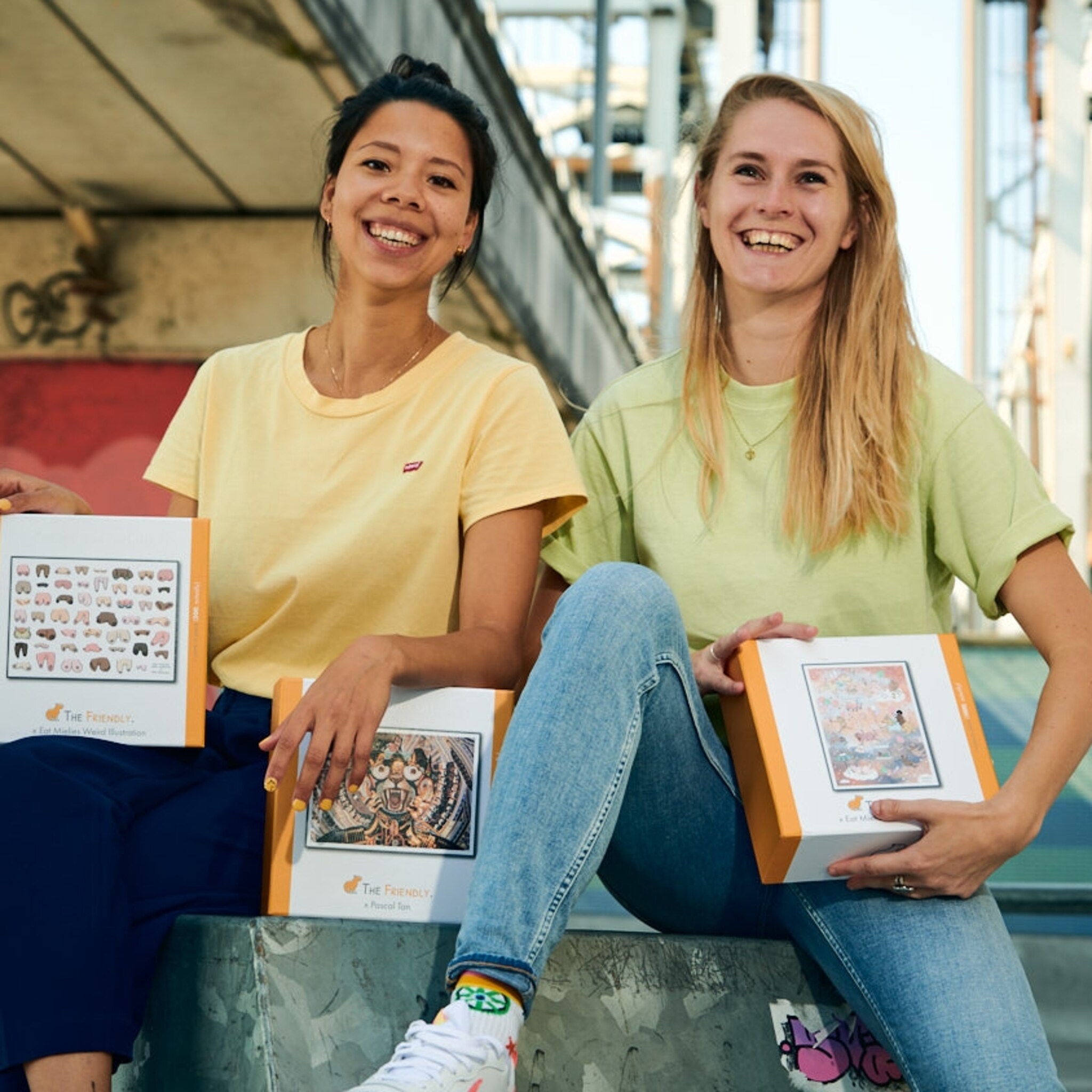 aan deze artistieke puzzels beleven niet alleen verkoper en consument plezier