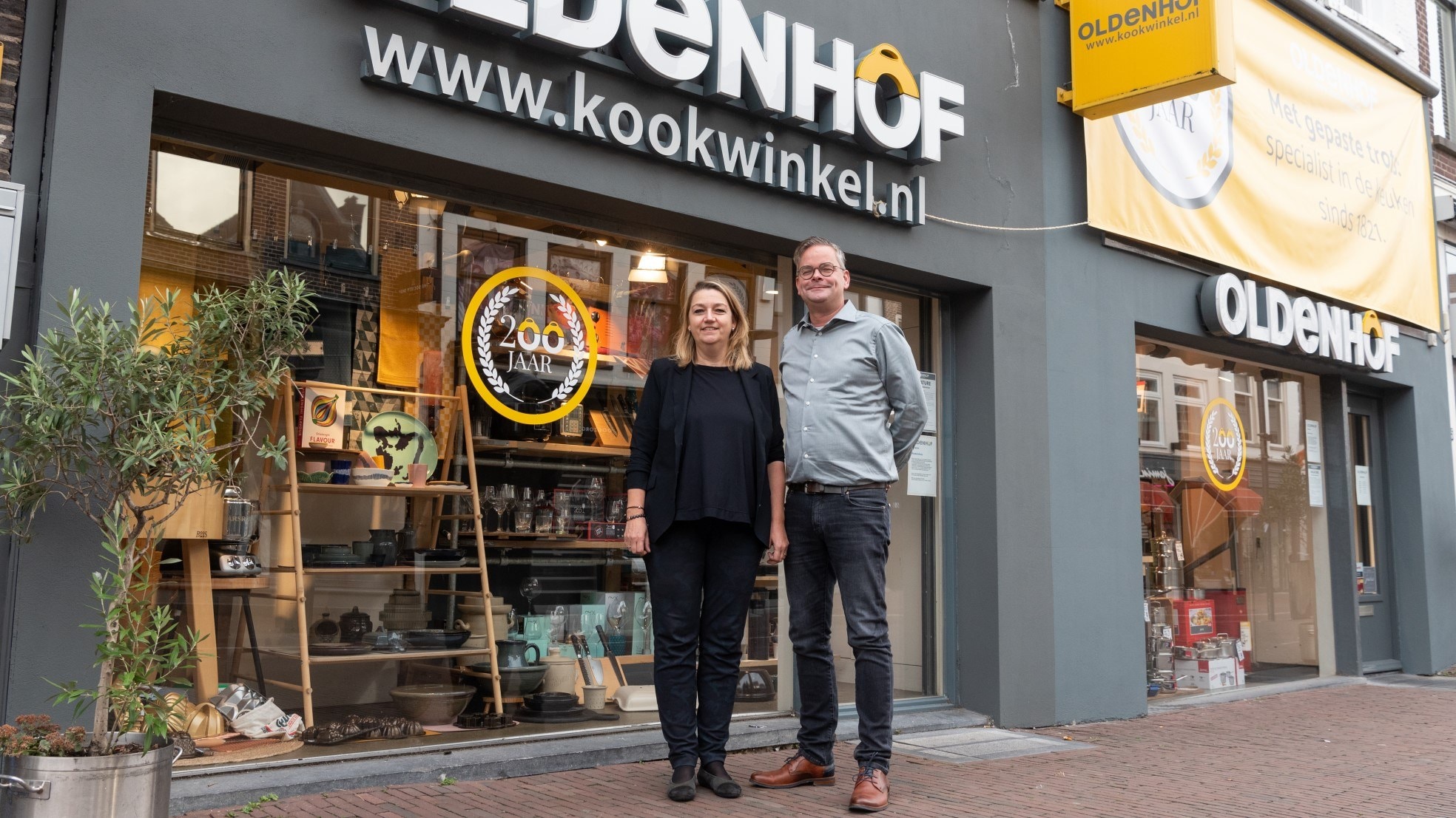 De huidige eigenaren van Oldenhof, Marjolein Kamphuis en Barry Voorhorst. Foto: Cees Wouda