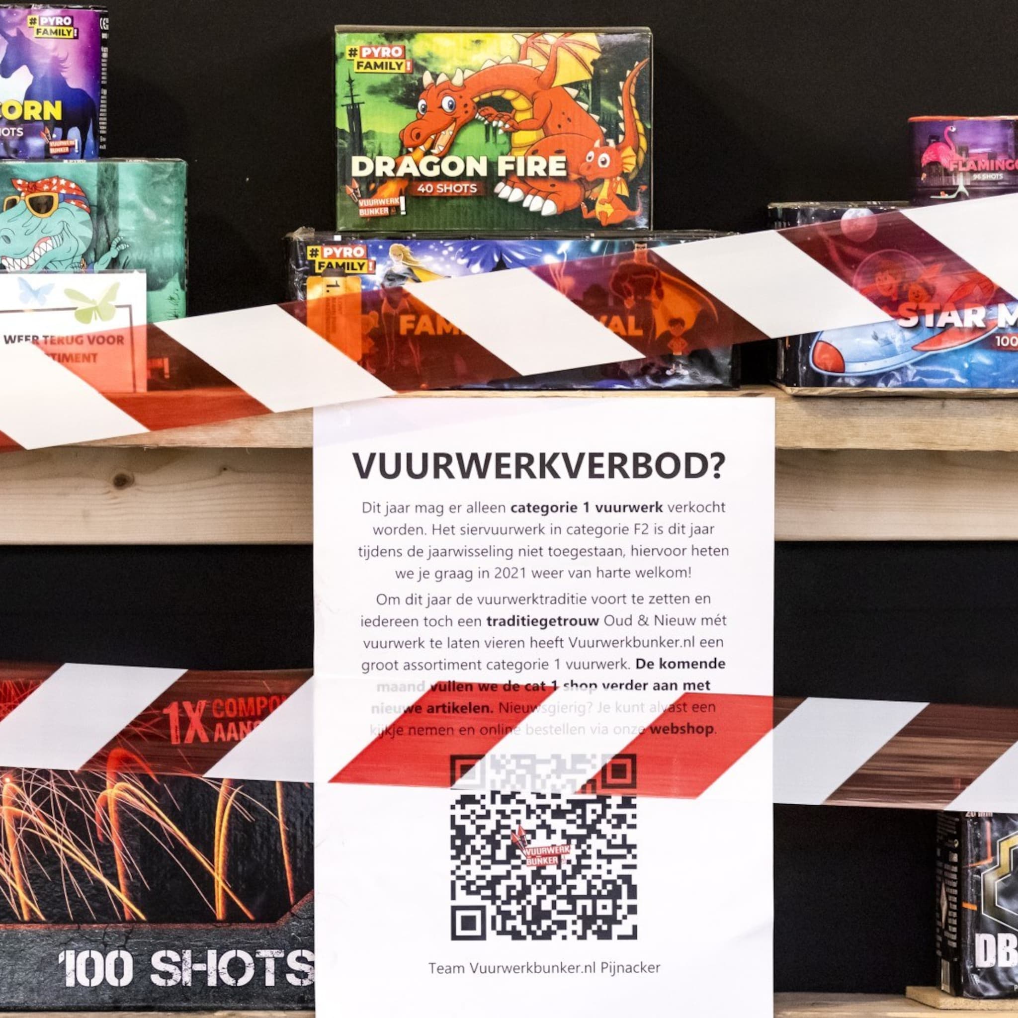 vuurwerkverkopers krijgen meer compensatie dan in 2020