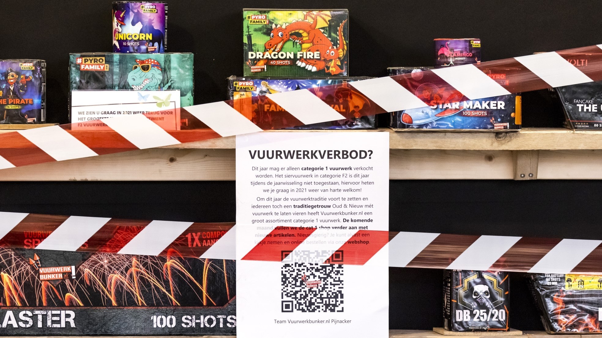 Ook dit jaar is er een verbod op verkoop van vuurwerk. Foto: ANP
