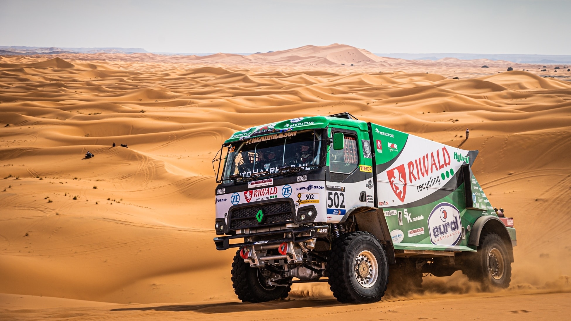 Met deze off-road truck mikt het Riwald Dakar Team op een plek bij de eerste tien in het algemeen klassement van de Dakar Rally. Foto's: Riwald Dakar Team