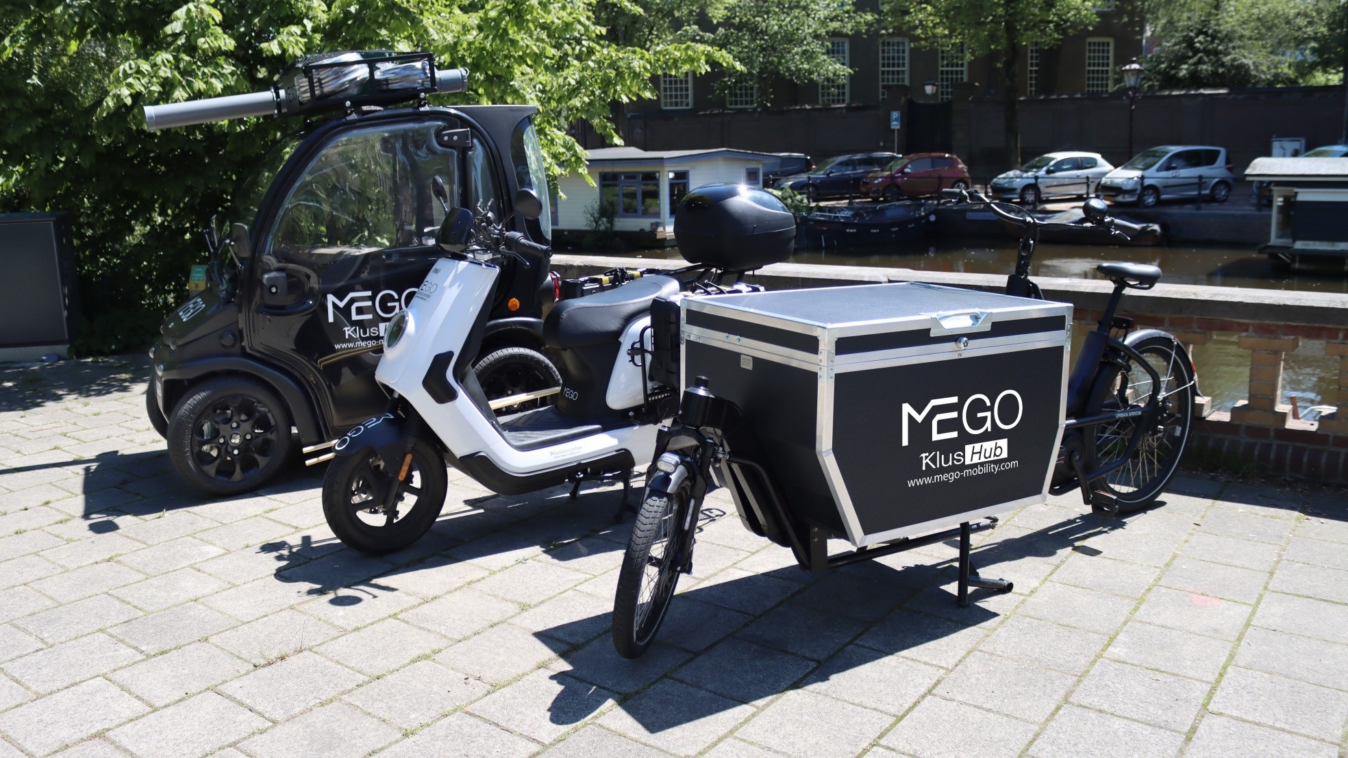 De stadslogistiek moet met Mego Mobility de komende jaren drastisch veranderen. Foto's: Mego Mobility