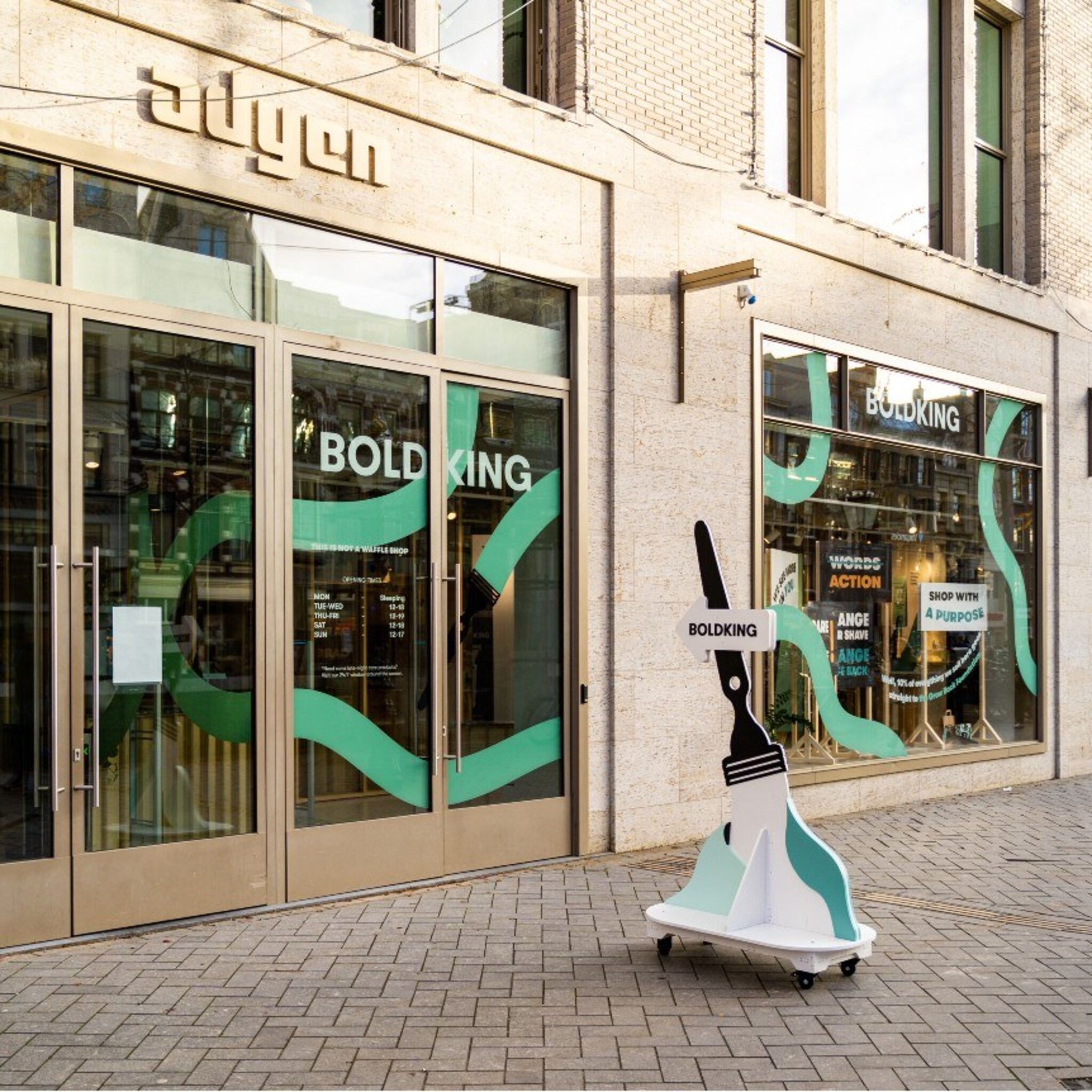 boldking opent eerste fysieke winkel op het rokin in samenwerking met adyen