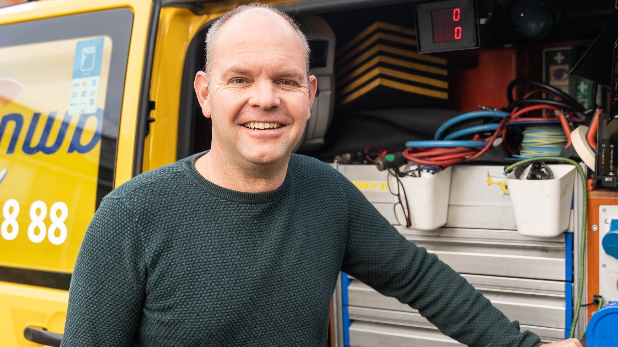 Paul van Tongeren is ANWB Wegenwacht. Foto's: ANWB