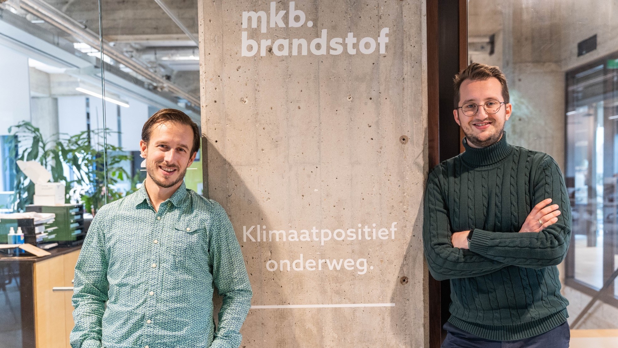 Bas de Bruin (links) en Kristiaan Versteeg van MKB Brandstof. Foto's: Anjali Ramnandanlall
