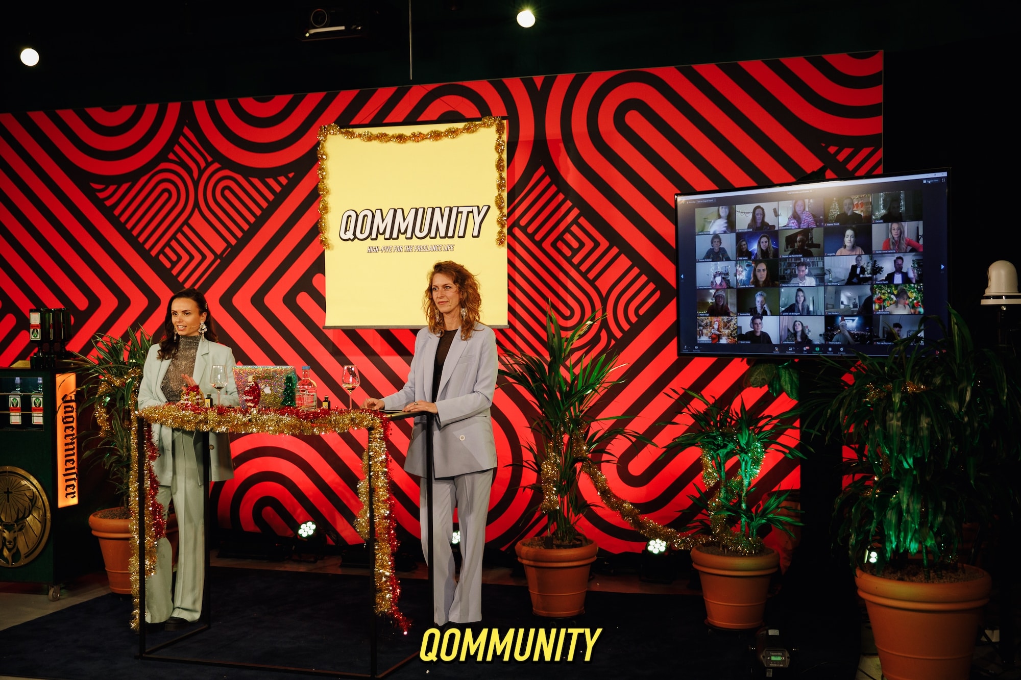 Kim Trotz (l) en Kiki Calis, co-founders The Freelance Qommunity.