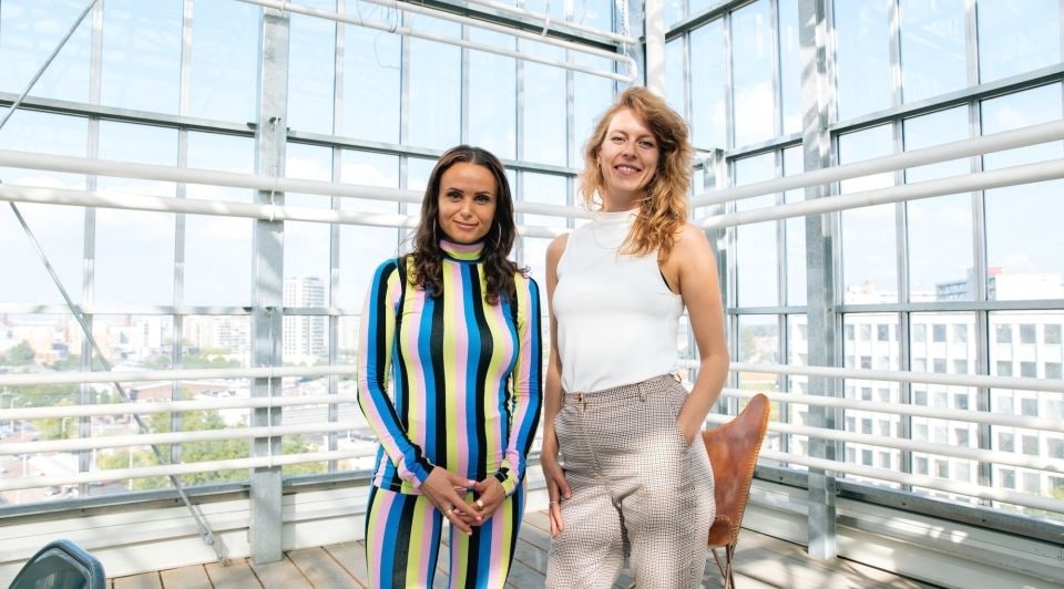 Kim Trotz (l) en Kiki Calis, co-founders The Freelance Qommunity.
