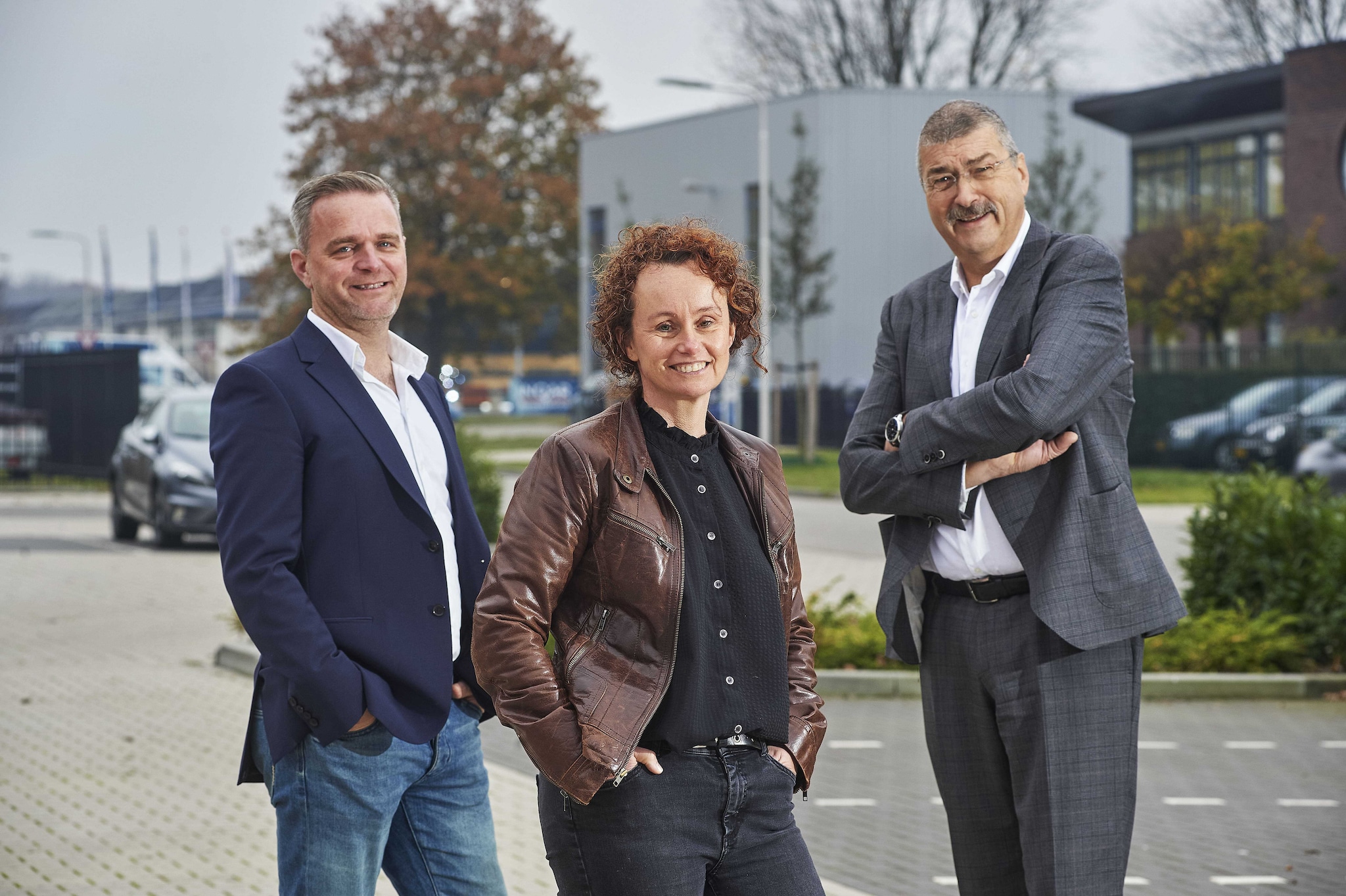 De drie finalisten: v.l.n.r. Dennis Jorissen (PRC), Anka Aarts (Aarts Schilders) en Henri Elsen (Kemkens). Foto: Van Assendelft