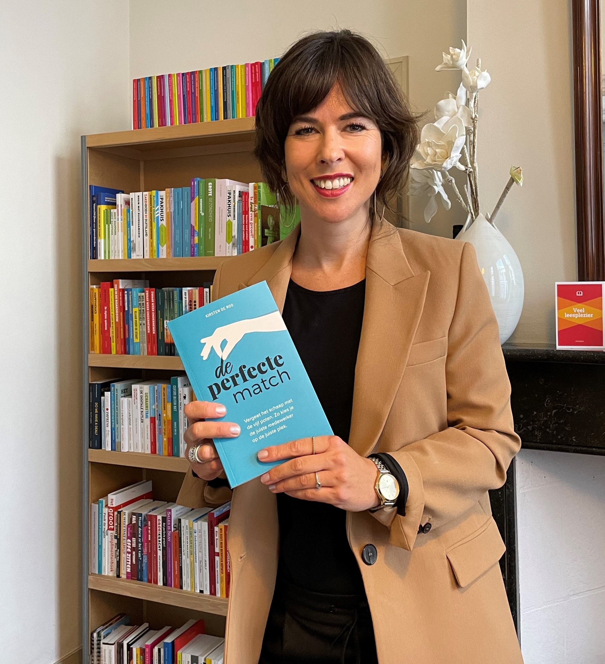 Kirsten de Roo, auteur van het boek De Perfecte Match. Foto: Petra Hoogerbrug/uitgeverij Haystack