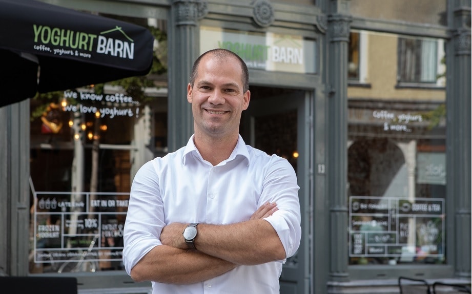 Foto: Wouter Staal, eigenaar YB (voorheen Yoghurt Barn)