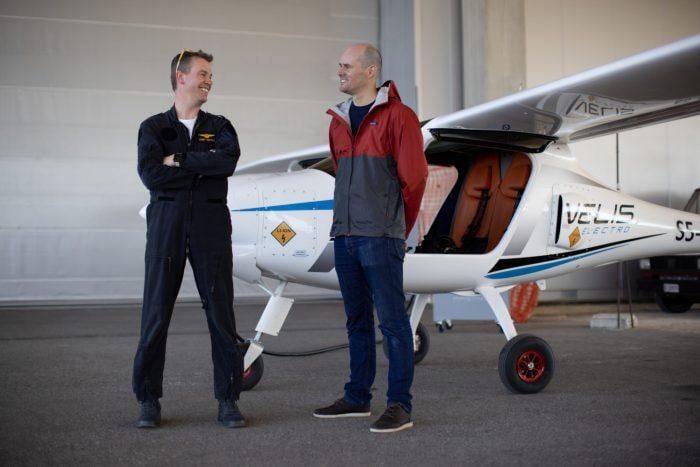 Evert-Jan Feld (links) en Matthijs Collard (rechts) zijn op het juiste moment ingestapt. Foto: E-Flight.
