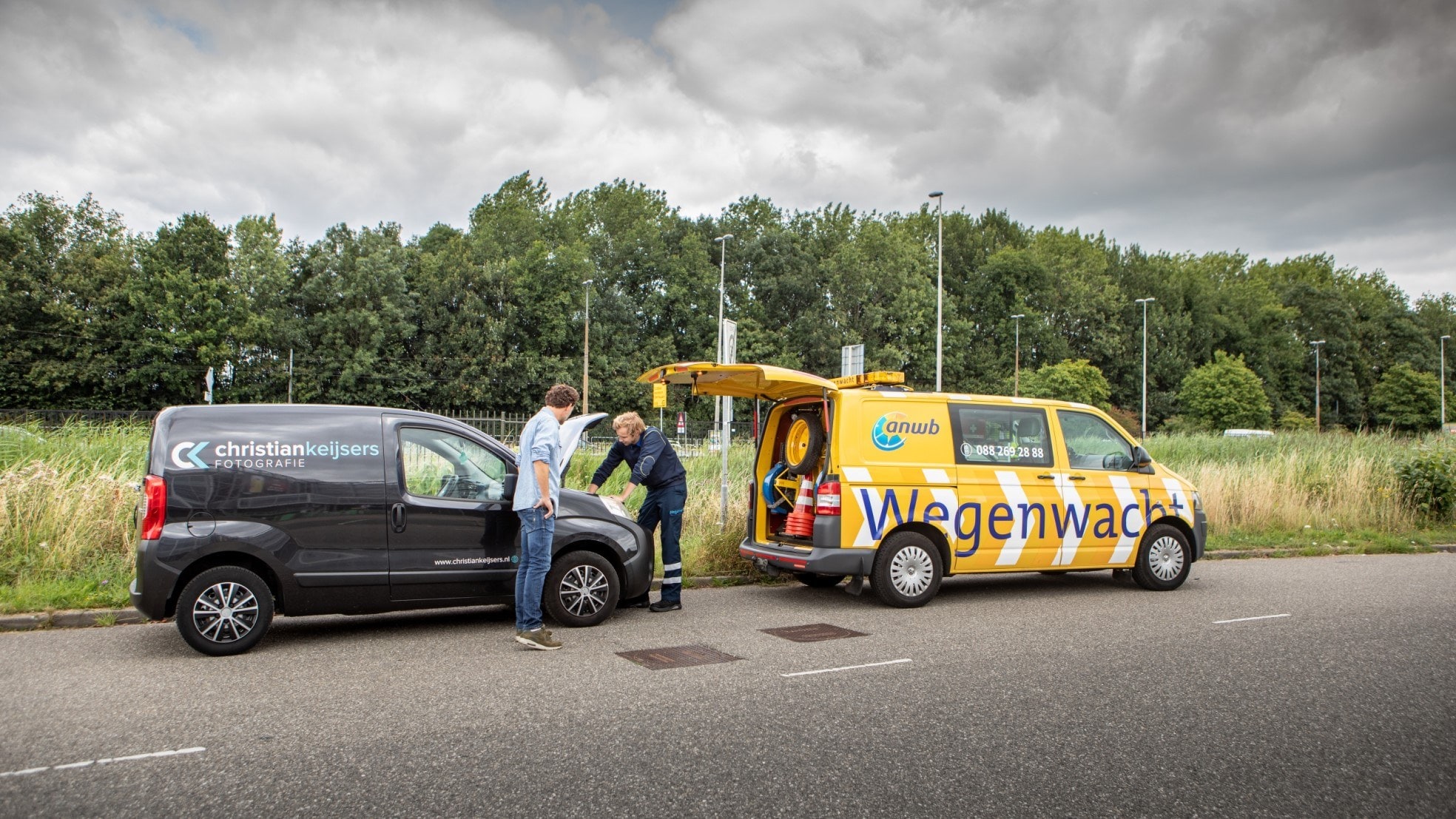 Speciaal voor zzp’ers en mkb-ondernemingen heeft de ANWB ‘Wegenwacht voor de Zaak’ in het leven geroepen. Foto's: ANWB
