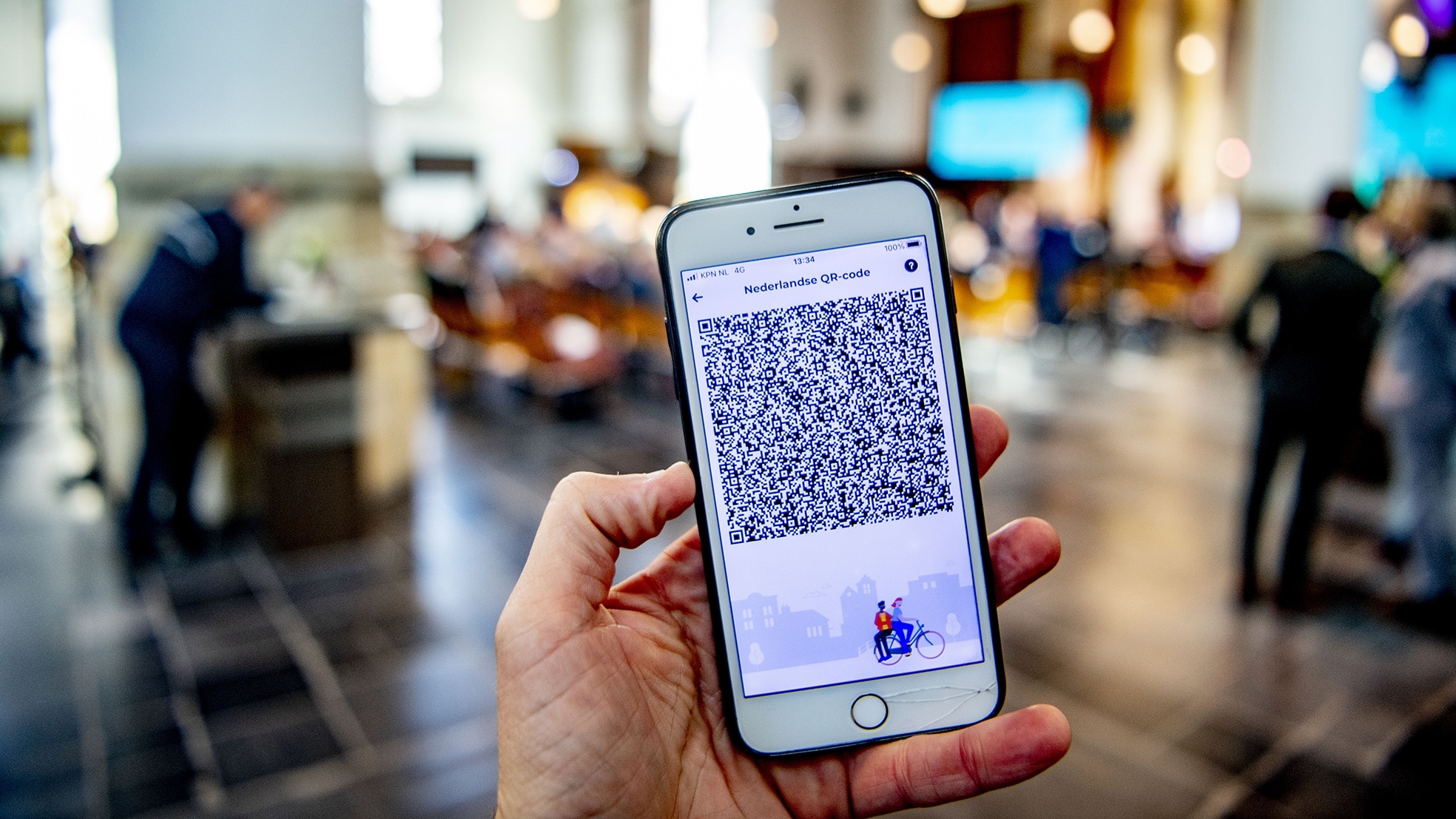 Afbeelding van een QR-code, ter illustratie. Bron: ANP Foto