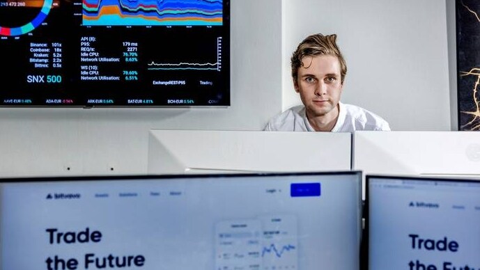 Mark Nuvelstijn is de cfo van Bitvavo, dat te boek staat als de grootste crypto-exchange van Nederland. Foto: Jean Pierre Jans
