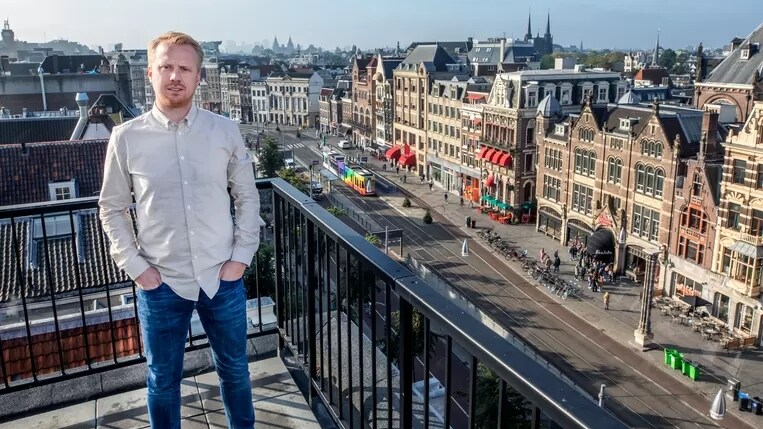 Ticketswap-oprichter Hans Ober: ,,Je had overal al een punt-nl voor, dus waarom dan niet voor zoiets simpels als festivaltickets?" Foto: Raymond Rutting