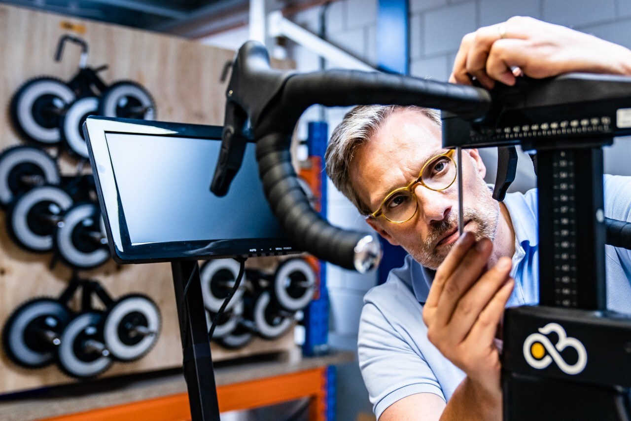 TrueKinetix-oprichter Bas van Rens wil internationaal groeien met zijn supersonische indoorfiets. Foto: TrueKinetix