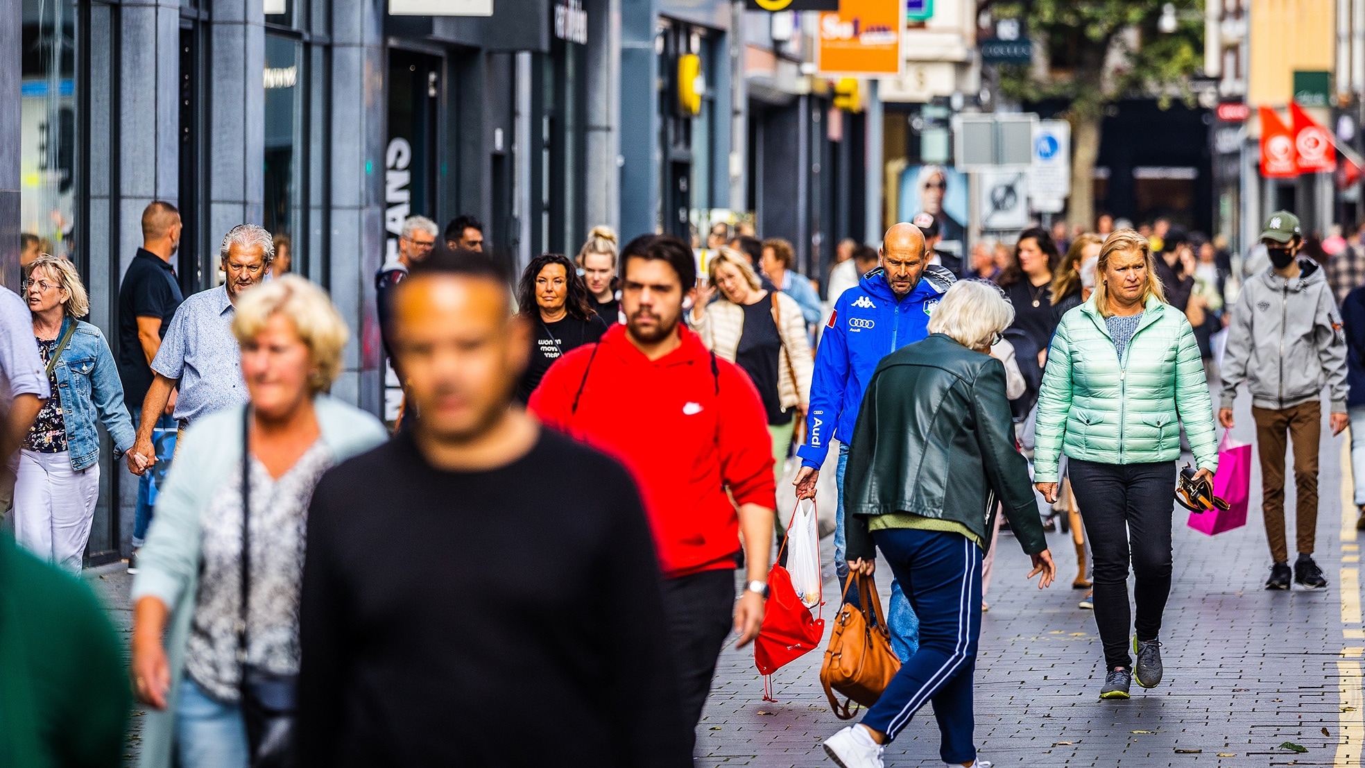 Een drukke winkelstraat, afbeelding ter illustratie. Bron: ANP Foto
