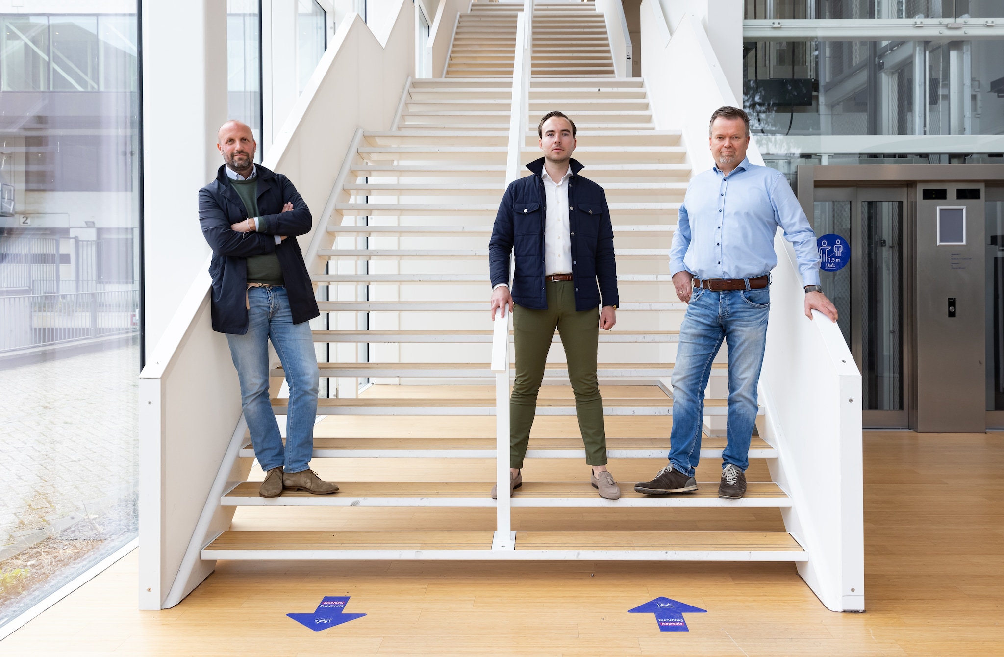 De ondernemers uit deze keten (vlnr): Bob Oostelbos (Leadax), Johan Fluit (Forest Living) en Arend van de Beek (Lagemaat). Foto Hannie Verhoeven