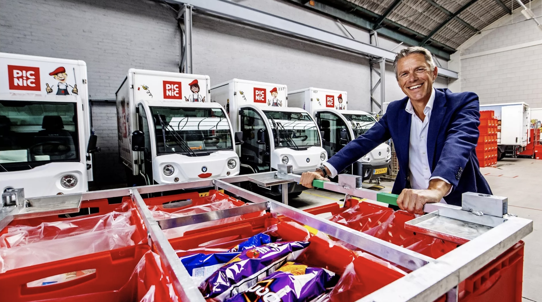Michiel Muller van Picnic houdt morgenmiddag in Tweede Kamer een pleidooi voor het belang van e-commerce voor de Nederlandse economie. Foto: Picnic