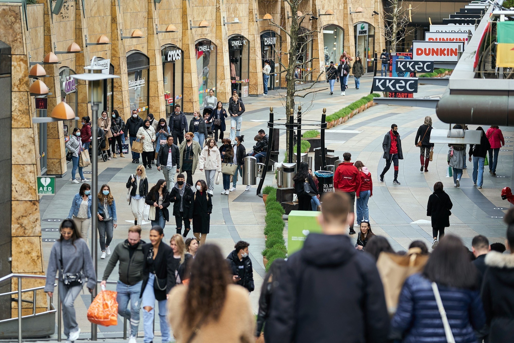 De Koopgoot is de beleveningsstraat van Rotterdam. Foto:ANP